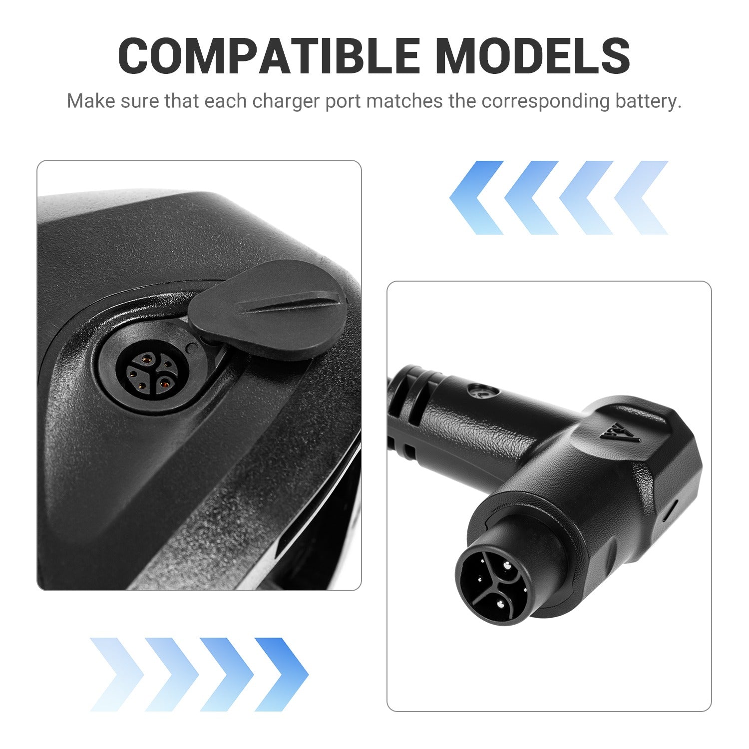 48V 2A 5-Pins Short Plug Battery Charger