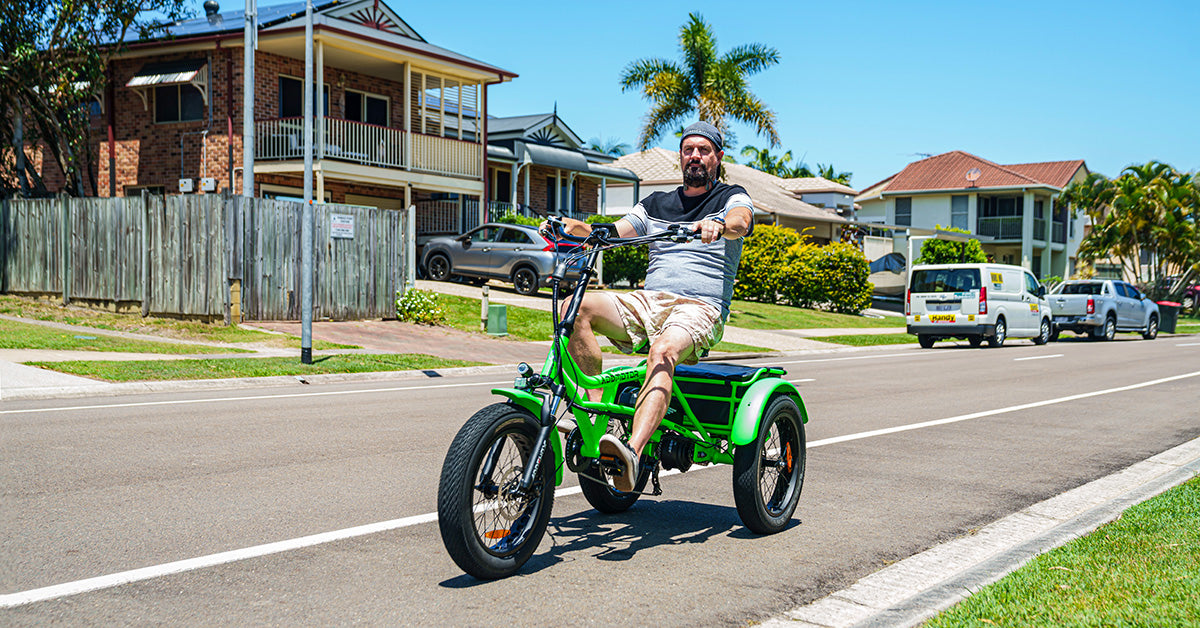 semi-recumbent electric trike Australia