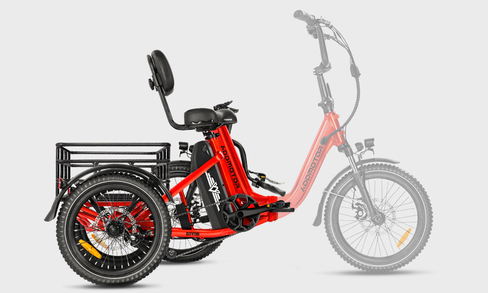 Citytri E-310 electric tricycle fodable frame