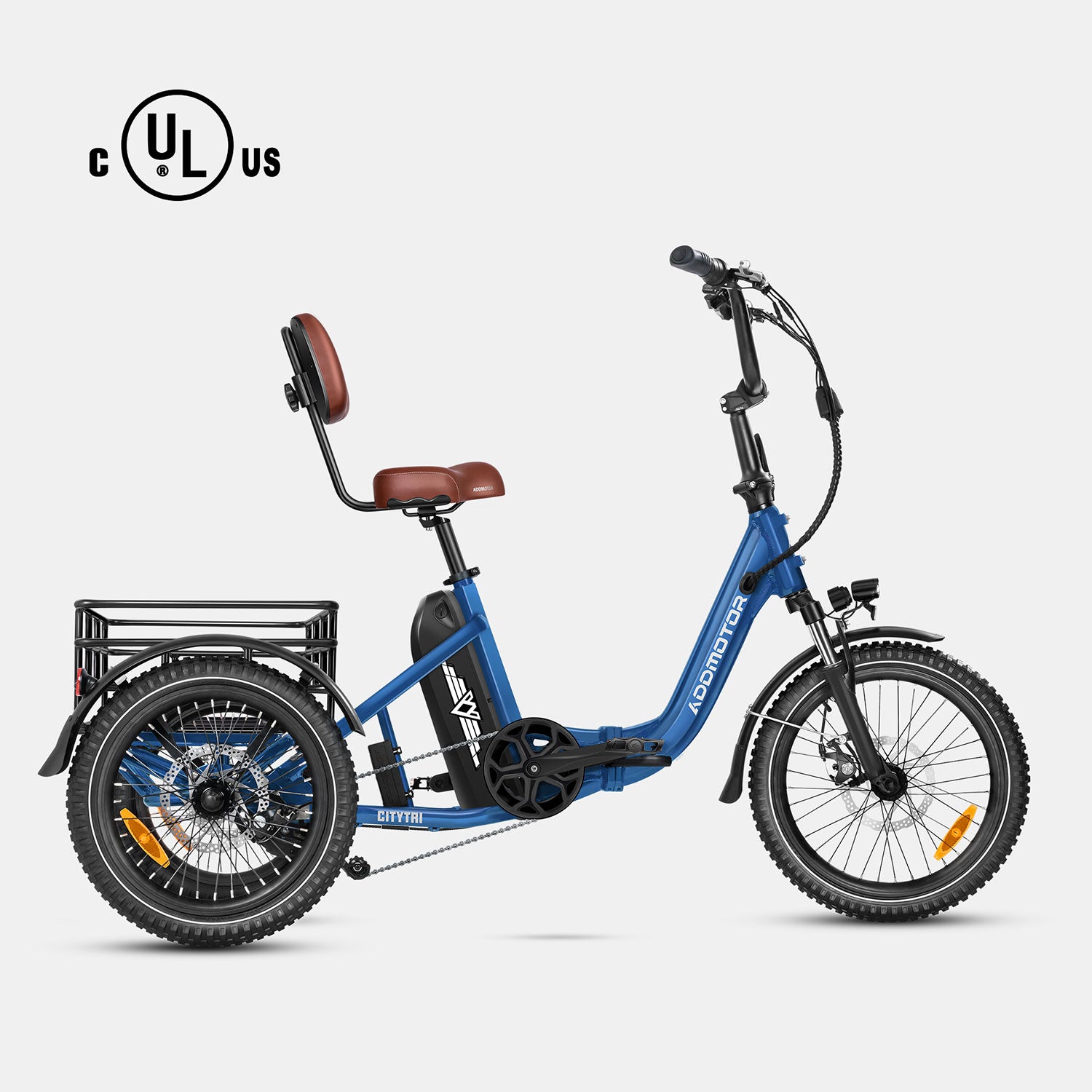 Citytri e-310 folding electric trike - blue