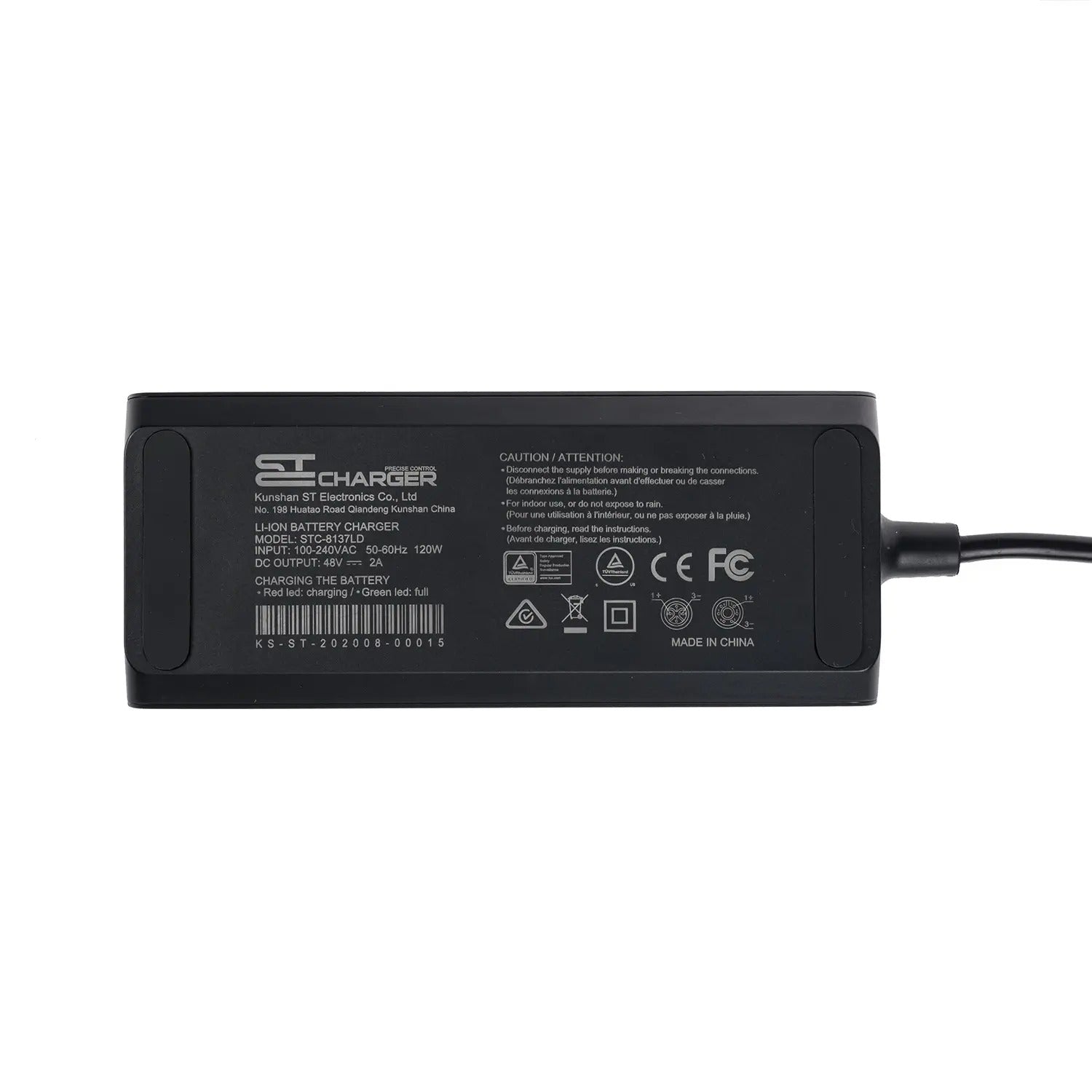 48V 2A 5-Pins Short Plug Battery Charger